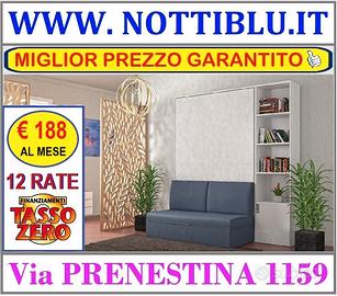 Letto a Scomparsa 1p&1/2 -12 rate € 188 TASSO ZERO