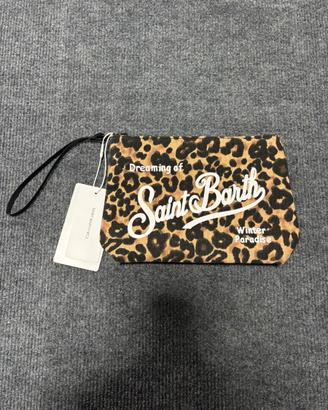 🆕 Pochette MC2 Saint Barth Parisienne Felt Leopar