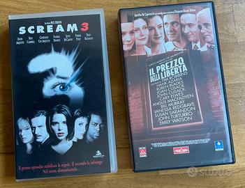 2 VHS  SCREAM 3  E  IL PREZZO DELLA LIBERTA
