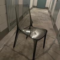 Set 4 sedie SCAB Vanity Chair, trasparente fumè