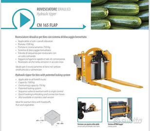 Rovesciatore bins per carrelli elevatore