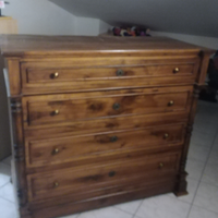 Cassettiera arte povera in legno massello