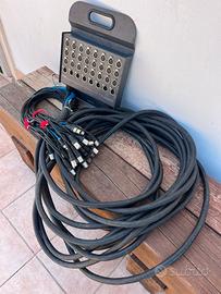 Stage Box Professionale Proel 24 In / 8 Out - 30 M