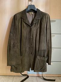 Giacca scamosciata verdone