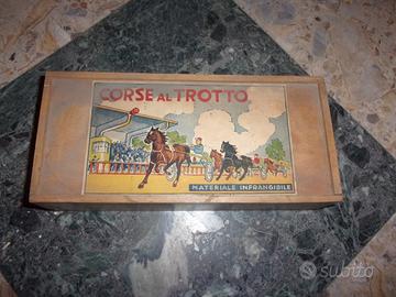 Corse al trotto gioco antico collezione raro museo