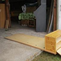 Base letto in legno, stile "FUTON"