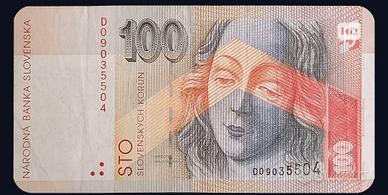 banconota 100 korun - Slovacchia