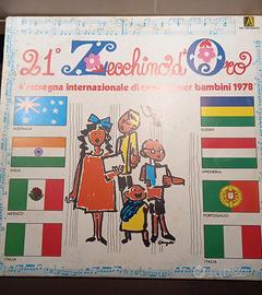 tre vinili 33 giri zecchino d'oro 