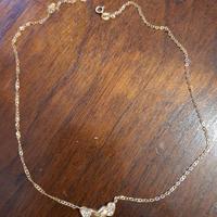 Collier oro giallo 750 carati con brillantini