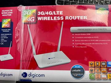 Digicom REW4GW30-T04 Router Wireless 3G/4G Bianco