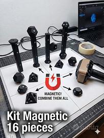 Kit Magnetico 16 Pezzi per Scansione 3D