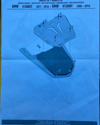 Piastra x bauletto moto BMW