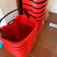 Cestini  trolley con ruote per minimarket