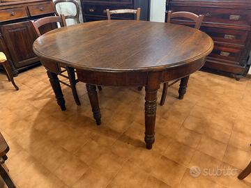 Tavolo inizio 800, rovere massello