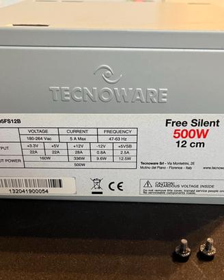 Alimentatore Tecnoware 500W Free Silent
