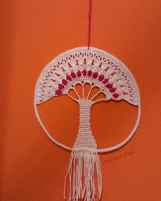 acchiappasogni  albero della vita amigurumi 