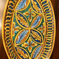 Vassoio in ceramica di Caltagirone vintage