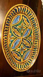 Vassoio in ceramica di Caltagirone vintage