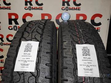 2 GOMME 185/75 R16C 104/102R PETLAS ADVENTE PT875 