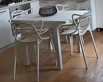 Set 4 Sedie Kartell - bianco