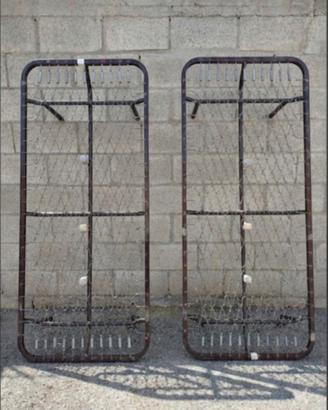 2 reti singole in ferro 
