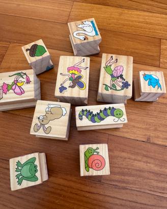 Lotto timbri leno Melissa & Doug