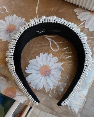 Cerchietto zara di perle