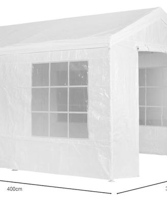 Gazebo 3x4mt bianco