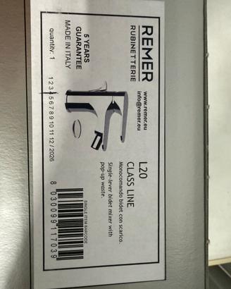Miscelatore lavabo e bidet