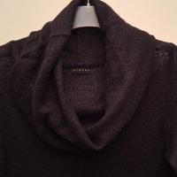 abito vestito tubino nero lana donna M 42 Sisley