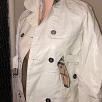 Trench vernice bianca Burberry