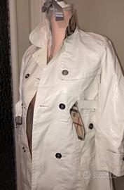 Trench vernice bianca Burberry