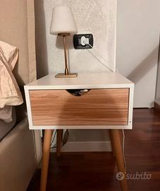 Coppia comodini + 2 Bajour touch