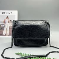 Borsa a tracolla nera Niki di YSL