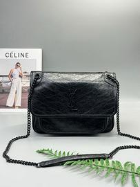Borsa a tracolla nera Niki di YSL