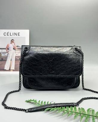 Borsa a tracolla nera Niki di YSL