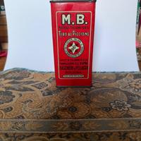 Antica scatola metallo M.B.