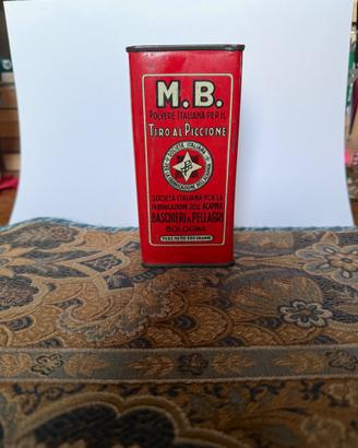 Antica scatola metallo M.B.