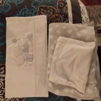 set lenzuola lettino 