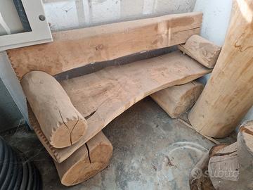 Panca in legno di ciliegio