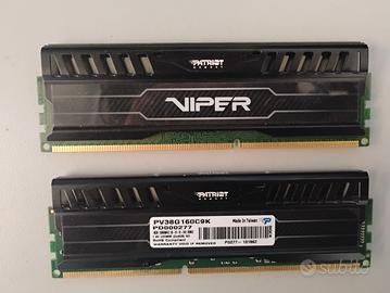 RAM ddr3 2x4gb viper patriot