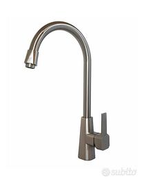 Miscelatore rubinetto monocomando satinato lavello