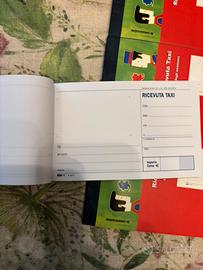4 Blocchi ricevute taxi 100 fogli  uso mano