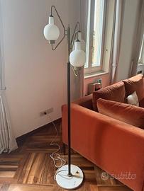 Lampada da terra con tre luci di Stilnovo 1950