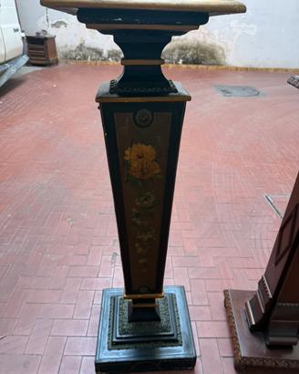 Colonna antica dell 1800 dipinta a mano