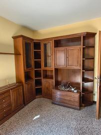 mobile sala con credenza arte povera noce