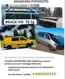 BAGAGLIERA PORTAPACCHI ROOF RACK VW T5 T6