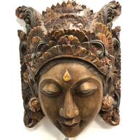 Maschere in legno da parete Asiatiche Originali