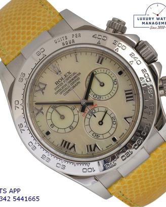 ROLEX Daytona 116519 M.O.P. Beach yellow dial 2003