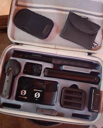 Insta369 X3 + microfono Rode+ doppia batteria 
